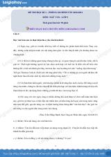 Giải chi tiết đề thi kì 1 môn văn lớp 9 năm 2020 - 2021 Phòng GD Bình Tân